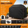 Grill Cover for Outdoor BBQ Grills, Heavy Duty Waterproof 600D Oxford Patio Grill Cover with UV & Fade Resistant Protection, Windproof Straps & Air Vents, All-Season Barbecue Cover