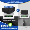 1200D Waterproof Boat Cover - Fits Bass, V-Hull, Tri-Hull, Fish & Ski, Runabout Bowrider Boats - Heavy Duty Canvas Black