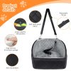 Luxury Dog Car Seat for Small & Medium Dogs, Waterproof Pet Booster Seat with Safety Leash, Memory Foam Travel Bed for Cars, SUVs & Trucks