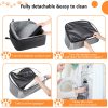 Luxury Dog Car Seat for Small & Medium Dogs, Waterproof Pet Booster Seat with Safety Leash, Memory Foam Travel Bed for Cars, SUVs & Trucks